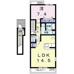 エトワール三鷹【2階】の間取り