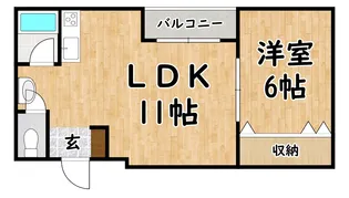 大阪府大阪市平野区平野元町【マンション】の間取り