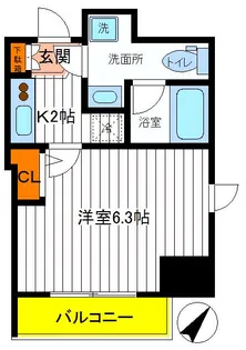 東京都立川市高松町2【マンション】の間取り