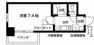 京都府京都市中京区役行者町【マンション】の間取り