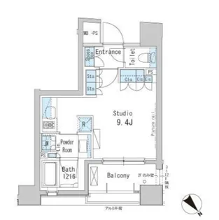 東京都中央区新川1【マンション】の間取り