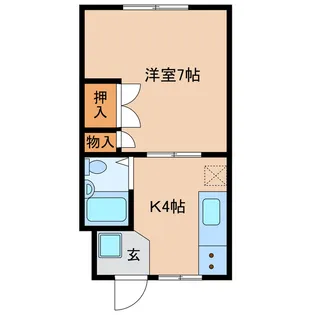 YAYOIハイツ【1階】の間取り