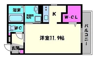 ボンジューネ【1階】の間取り