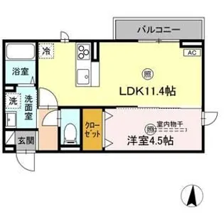 D-ROOM柏木3丁目【3階】の間取り