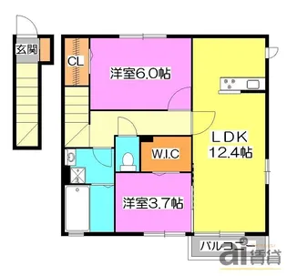 ソレアード【2階】の間取り