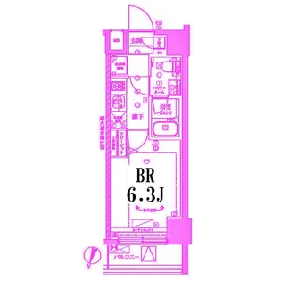 RELUXIA横濱元町【6階】の間取り
