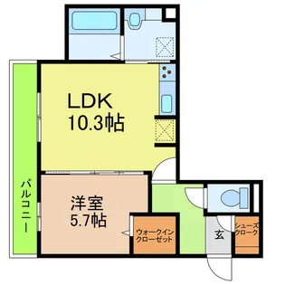 愛知県長久手市久保山【アパート】の間取り