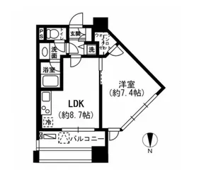 レジディア市ヶ谷【9階】の間取り