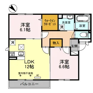 ヴィラージュ【1階】の間取り
