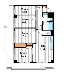 東京都練馬区東大泉3【マンション】の間取り
