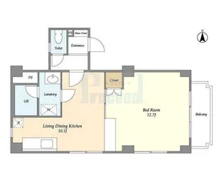 東映市ケ谷マンション【3階】の間取り