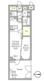 アジールコート都立大学の間取り