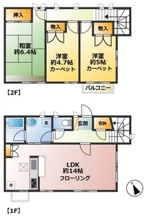 東京都杉並区久我山3【一戸建】の間取り
