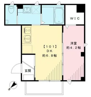 ビューノ大崎【1階】の間取り
