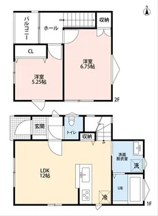 福島県福島市森合【一戸建】の間取り