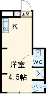 サークルハウス谷在家【1階】の間取り