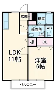 エクレールA棟【2階】の間取り