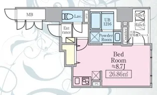 東京都千代田区内神田2【マンション】の間取り