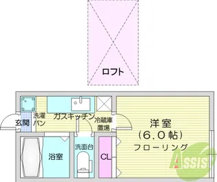 アーバンシティ南光台B棟【2階】の間取り