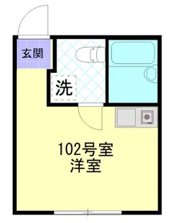 フォンテーヌ根岸【3階】の間取り