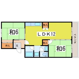 メゾンサンクレール【2階】の間取り
