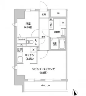 東京都港区芝浦3【マンション】の間取り