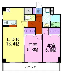 クラティオ【2階】の間取り