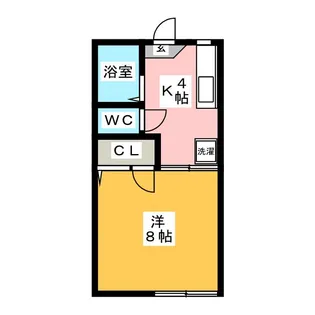 コートビレッジII【1階】の間取り