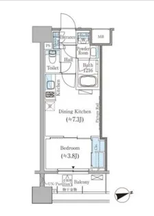 パークアクシス御茶ノ水ヒルトップ【7階】の間取り