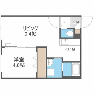北海道札幌市中央区北十三条西16【マンション】の間取り