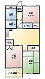 コンフォート西町【3階】の間取り