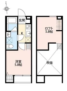 パルク八王子【2階】の間取り