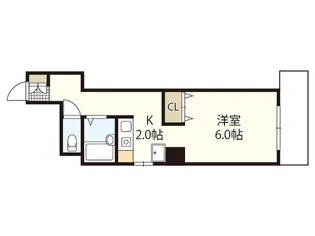 アクアコート廿日市【4階】の間取り