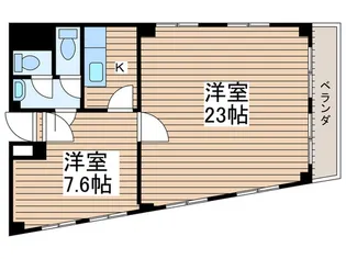 勝どきビル【3階】の間取り
