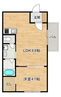 大阪府大阪市阿倍野区王子町1【マンション】の間取り