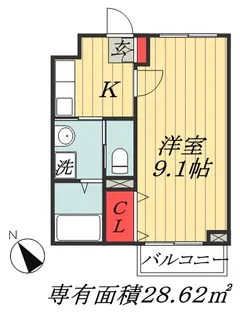 千葉県船橋市二子町【マンション】の間取り