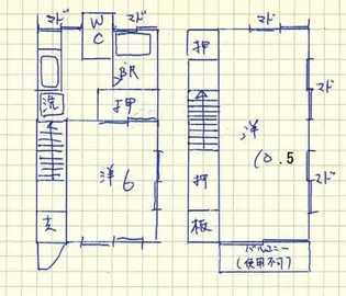 宿連寺テラスハウスの間取り