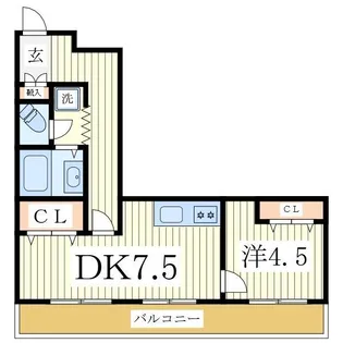 ウインベルデュエット北柏NO.1【1階】の間取り