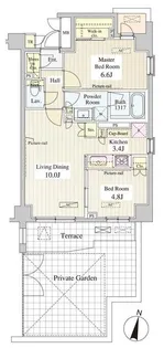 ル シュクレ永福【1階】の間取り