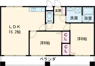 E.POPULAR【2階】の間取り