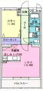 (仮称)富里市日吉台マンション【3階】の間取り