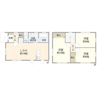 千葉県鎌ヶ谷市くぬぎ山2【一戸建】の間取り
