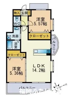 Beetle若久【1階】の間取り