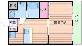 カサ・ソル・パティオB棟【3階】の間取り