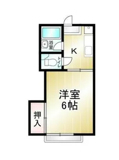 武蔵野ホームランドハイツ【1階】の間取り