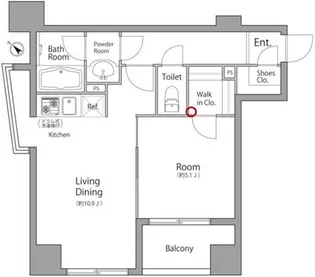 レジディア池袋ウエスト【2階】の間取り