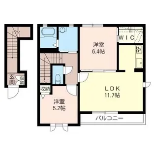 シャルム東海大学前【2階】の間取り