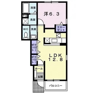 ヴィラージュ・Y【1階】の間取り