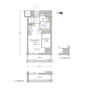 アーバネックス森下WEST【12階】の間取り
