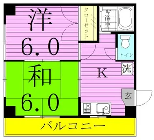 上田コーポ【2階】の間取り